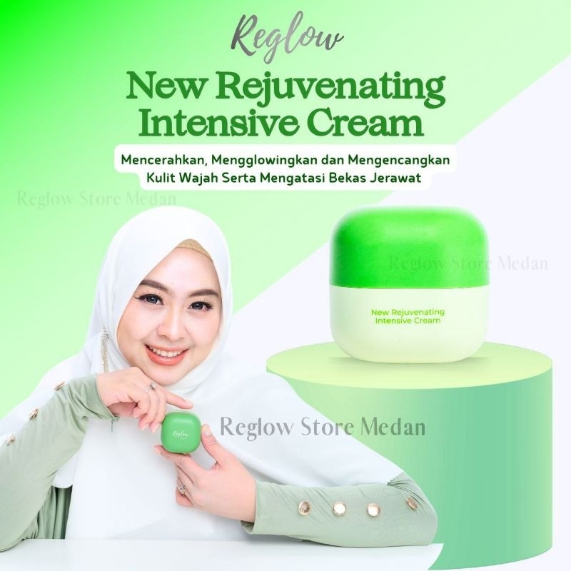 Reglow Cream Siang Rejuvenating Intensive Cream Mencerahkan Melembabkan dan Menenangkan Jerawat