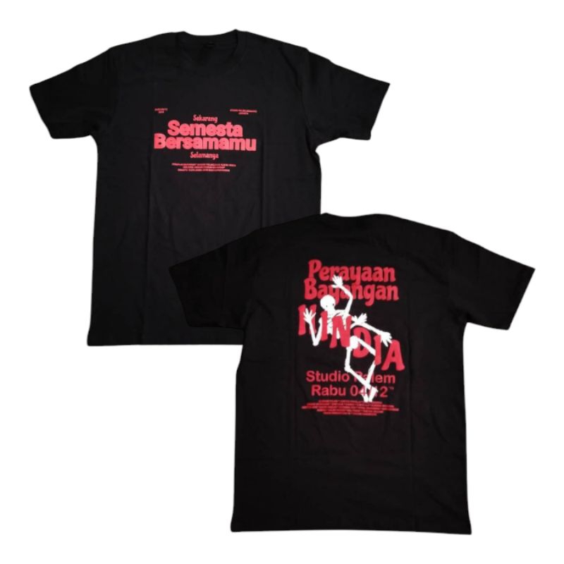 Kaos Tshirt | Hindia - Perayaan Bayangan | Bahan Cotton Combed 24s Tebal