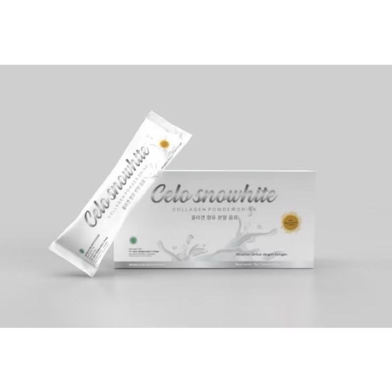 CELO SNOW WHITE ISI 5 COLLAGEN DRINK RASA LYCHEE BY CELO SNOWHITE