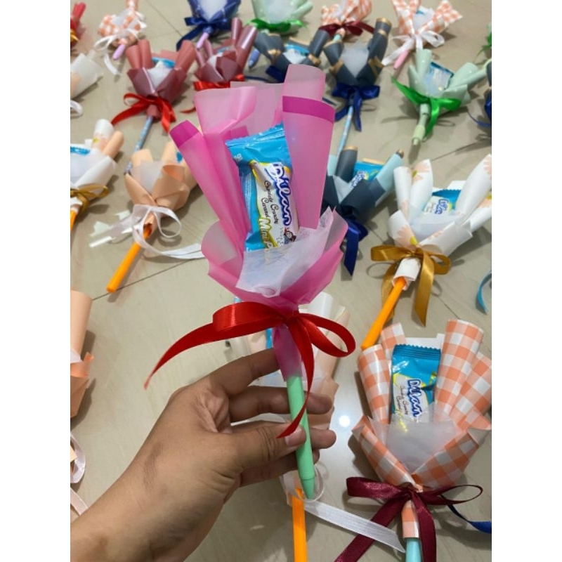 

HAMPERS / HADIAH / BUKET MINI / BUKET PENA COKELAT