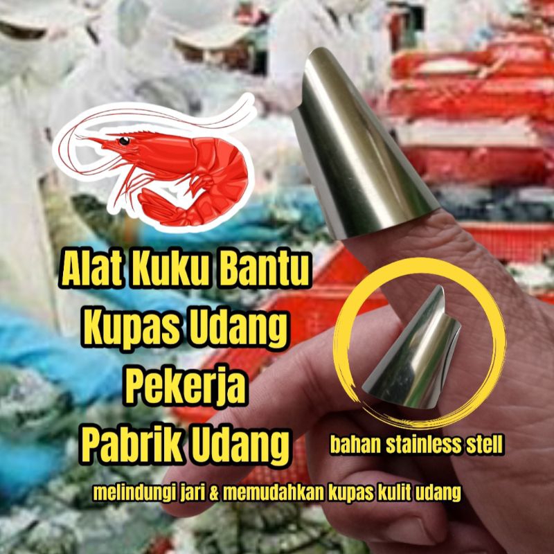 alat kupas udang - kuku kupas udang - kupas udang peeler - kupas kepala udang - kupas kulit udang - 