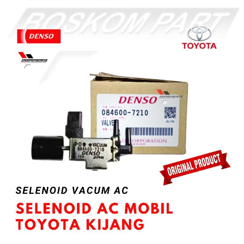 Selenoid Ac Idle Up Kijang Selenoit  Kijang Super Universal Vacum Ac Denso Original