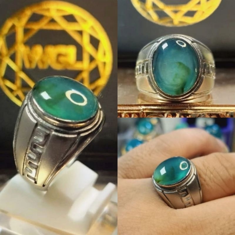 Bacan Doko Tanah Hitam Mat Coklat Super dan Giwang Ring Monel