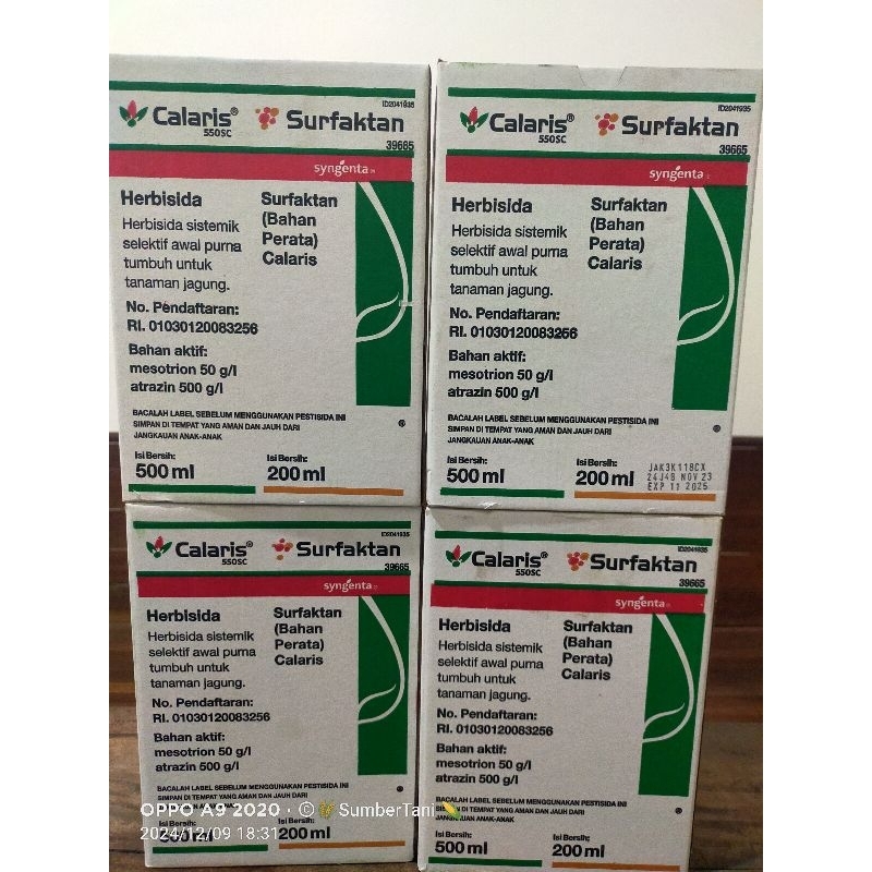 HERBISIDA SISTEMIK SELEKTIF (CALARIS )  UNTUK TANAMAN JAGUNG KEMASAN 500.MILI