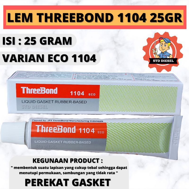 

LEM THREEBOND 1104 ECO 25 GRAM LEM TRIBON TREBON TRAIBON ABU ABU LEM GASKET PAKING PEKING PACKING LEM THREEBOND 1104 25 GRAM