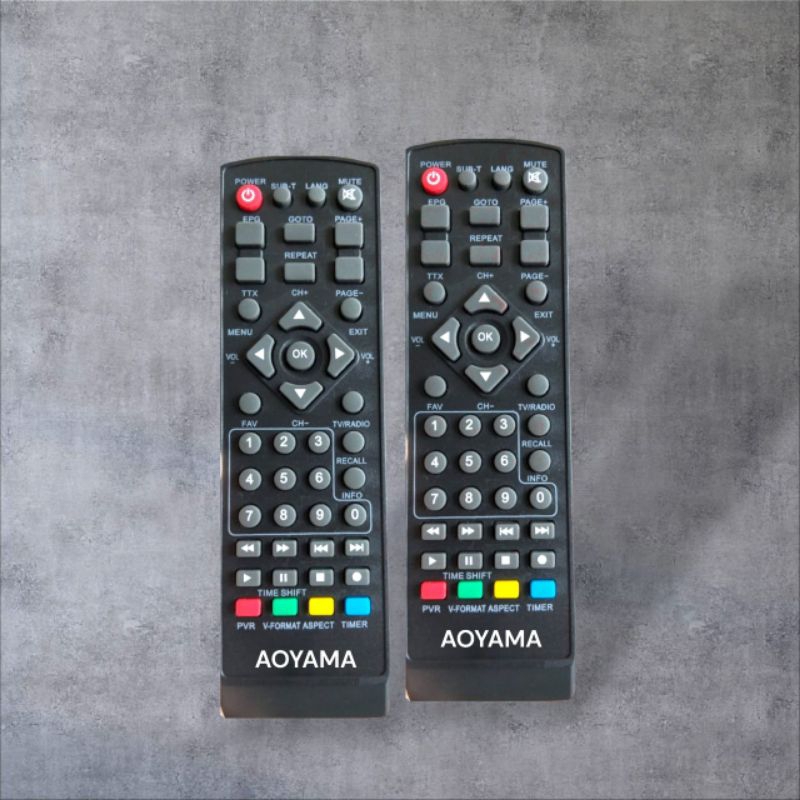 REMOTE REMOT  STB AOYAMA SET TOP BOX LANGSUNG BISA DIGUNAKAN