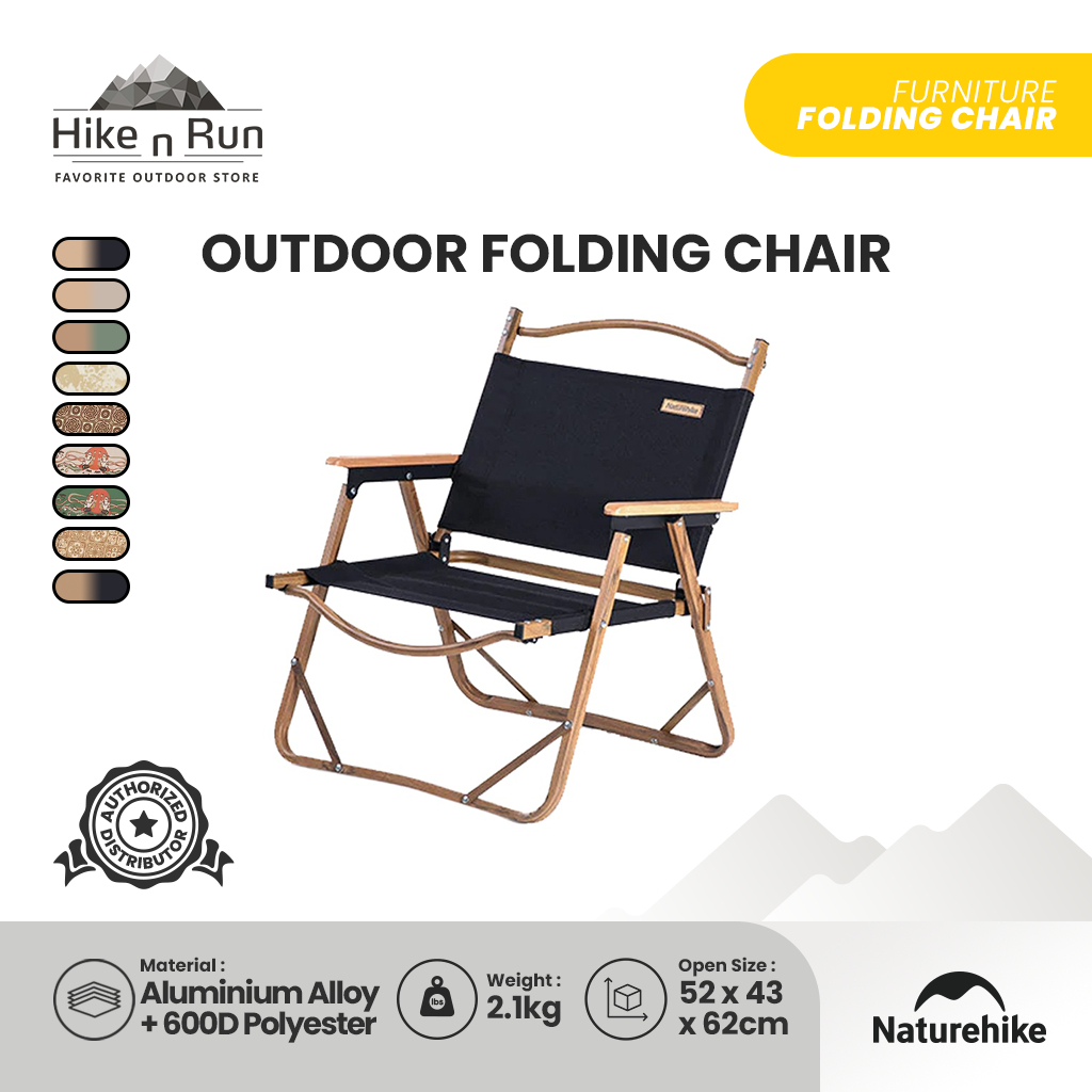 Naturehike Kursi Lipat MW02 NH19Y002-D – Medium Portable Outdoor Chair