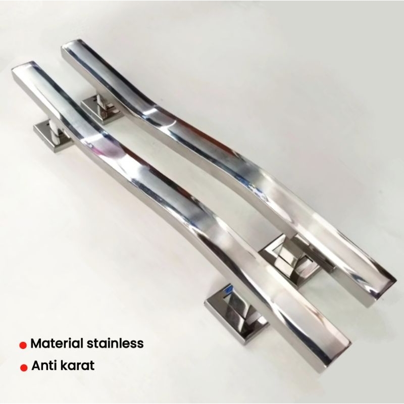 2pcs handle pintu rumah stainless/gagang pintu rumah minimalis