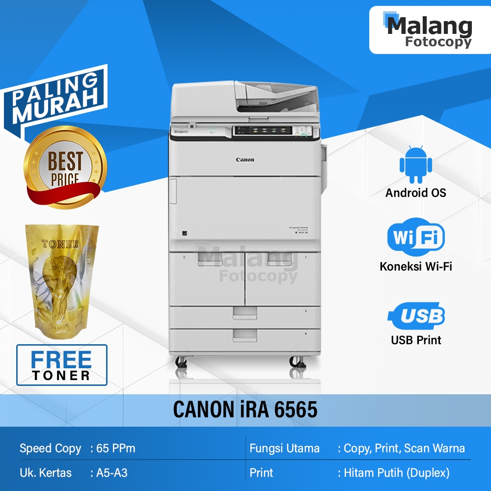 Mesin Fotocopy CANON IRA 6565 Rekondisi Import
