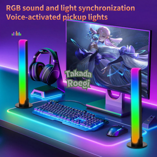 Lampu LED RGB Light Strip Warna Warni Dekorasi Penghias Meja PC Komputer Ruangan Rumah Portabel