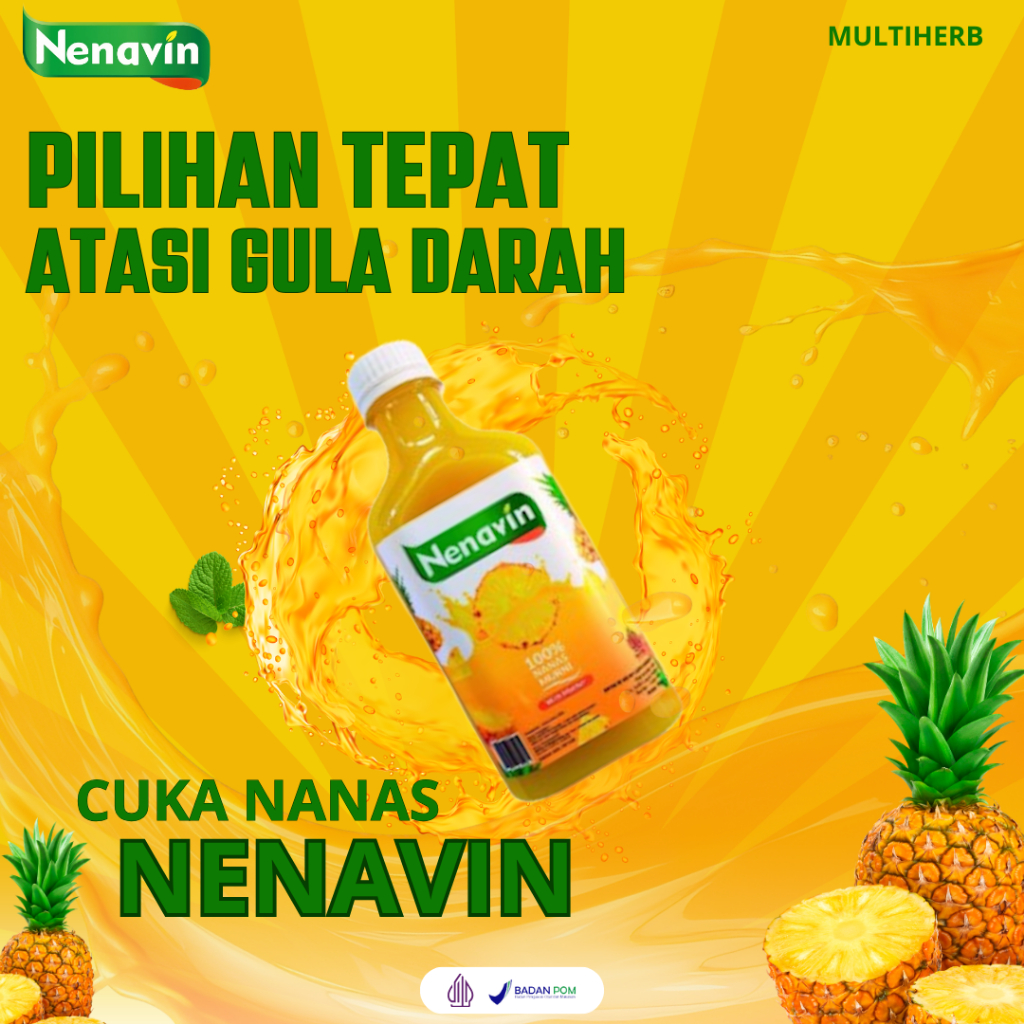 

Nenavin 2 Botol Cuka Nanas Asli 300 ML Original 100% Membantu Mengatasi Lonjakan Gula Darah