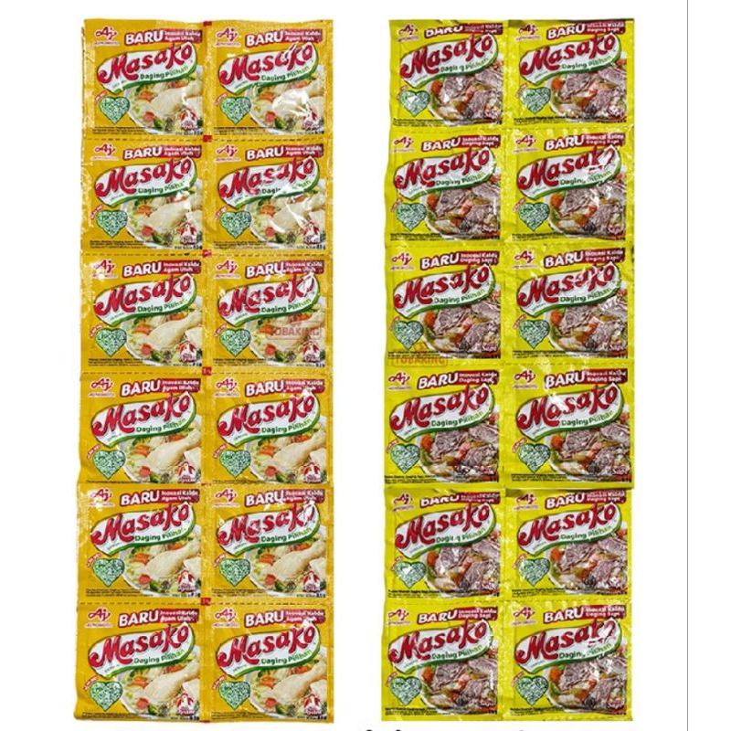 

masako rasa sapi & rasa ayam (pengiriman random) sesuai ready stok toko.