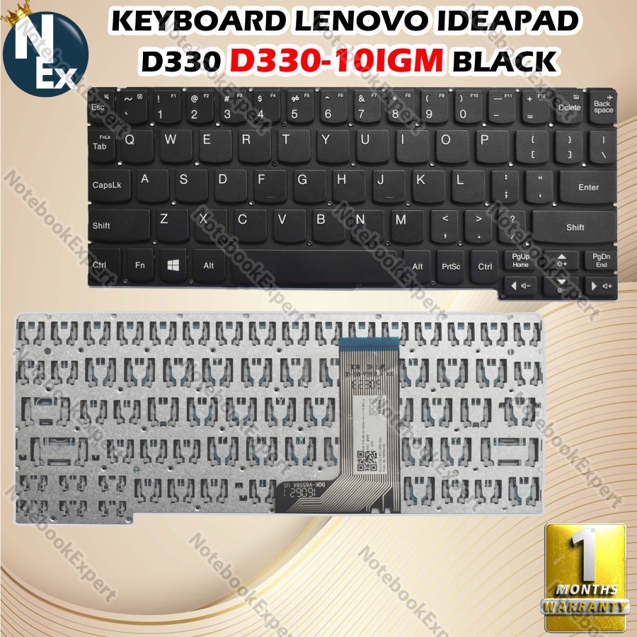 KEYBOARD LENOVO IDEAPAD D330 D330-10IGM BLACK