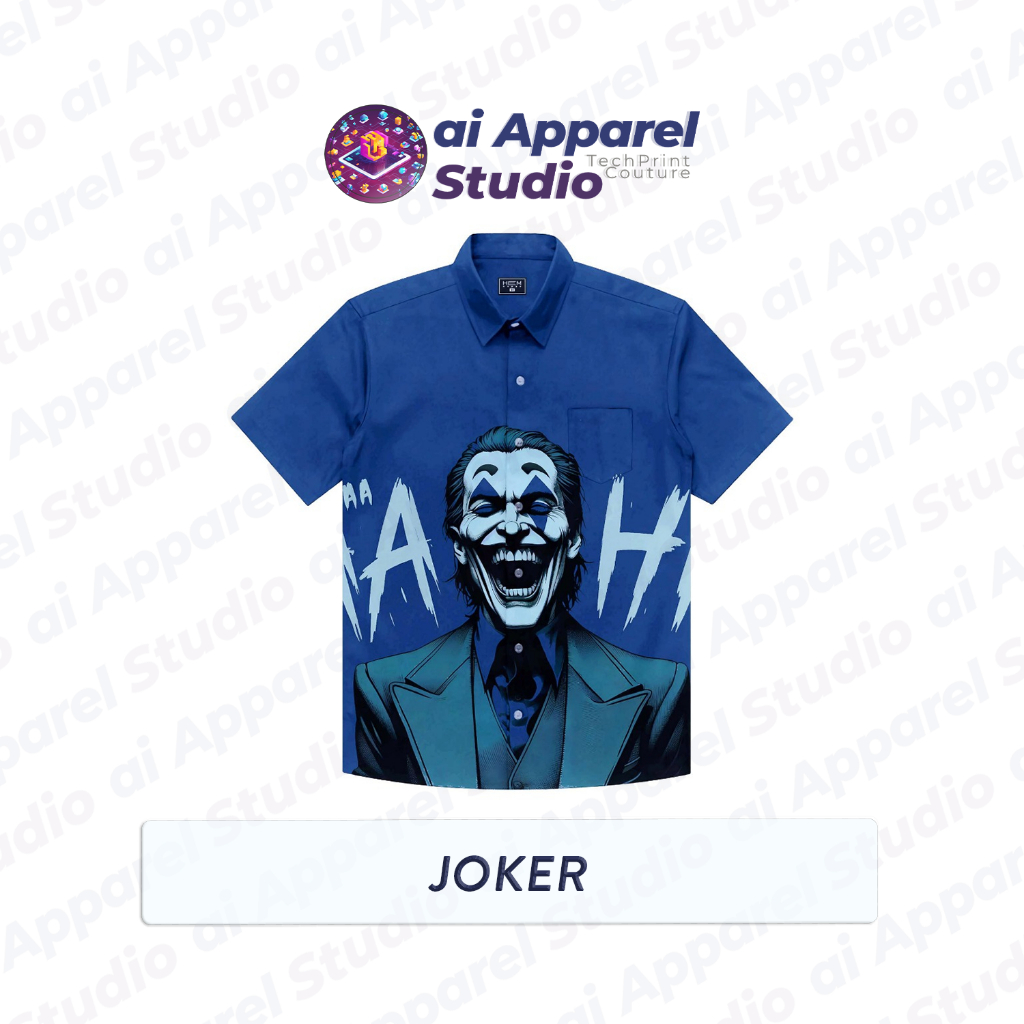 Kemeja Dewasa Lengan Pendek Premium - Ai Apparel Studio x NRDN - Joker