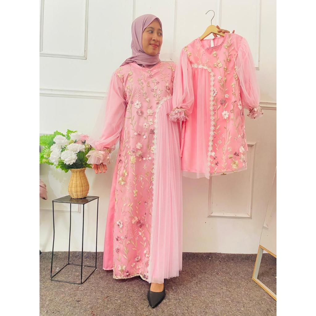 Akfas - Gamis couple ibu dan anak gamis ibu dan anak gamis brokat gamis lebaran brokat garden