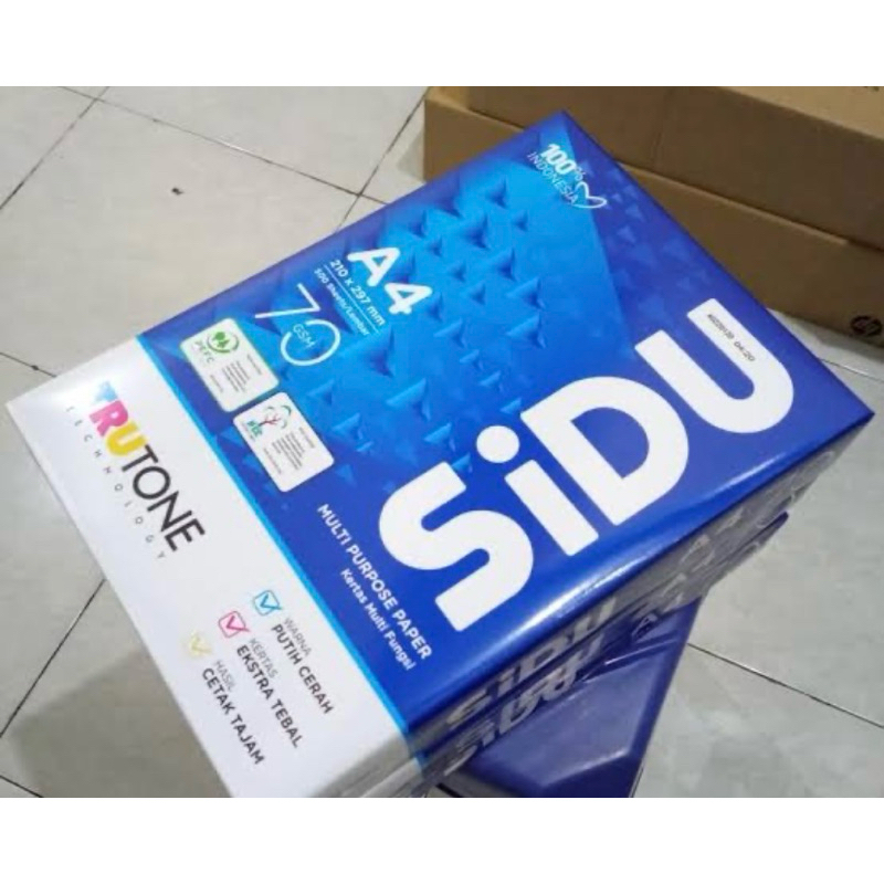 

SIDU Kertas HVS Paper One/Sinar Duniia/Natural/Copy A4 SiDUNA