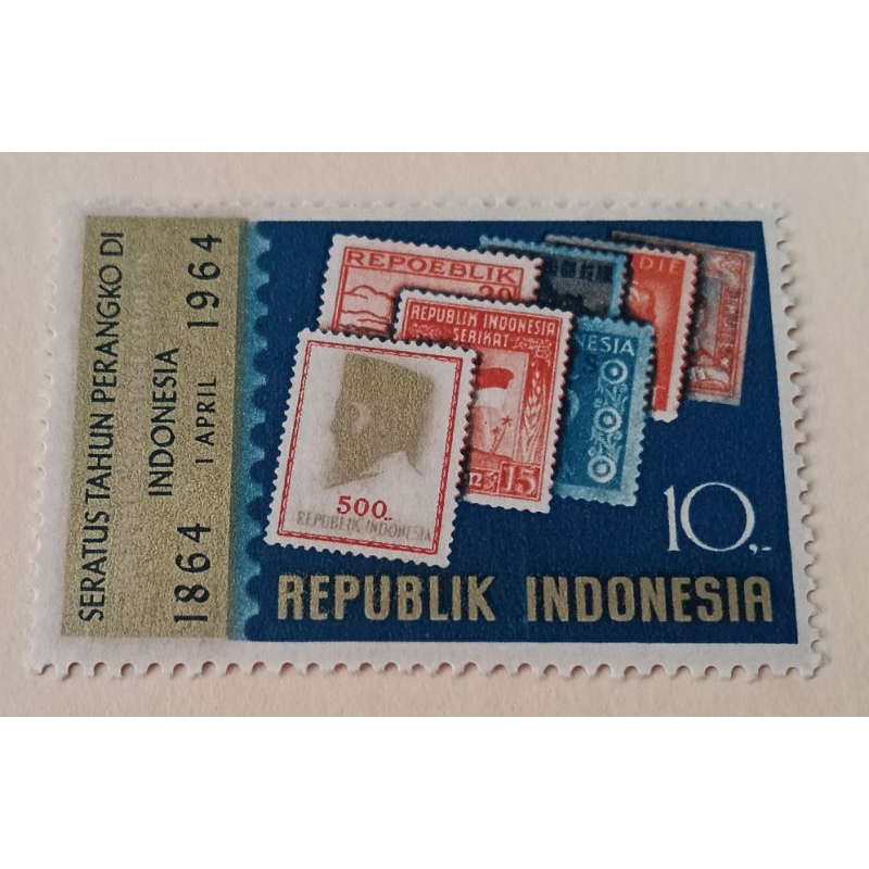 

prangko Lawas Indonesia Set Komplit (singel Set) 100 THN Prangko Indonesia THN 1964