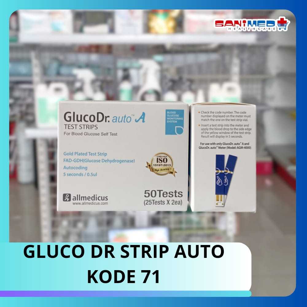 GLUCO DR STRIP AUTO KODE 71