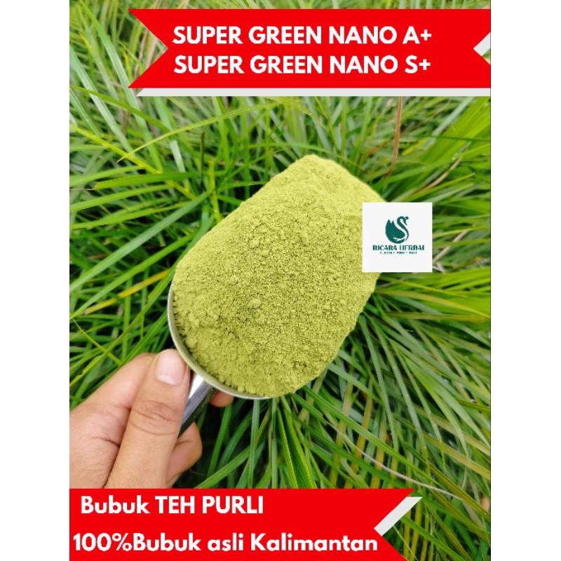 

bubuk keraton Teh purli nano s+ hijau 1Kg free 130gr