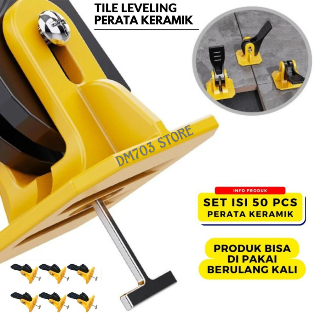 Perata Leveling Spacer Nat Gap Granit Keramik 50pcs Reusable Praktis Alat Bantu Pasang Granit Merata