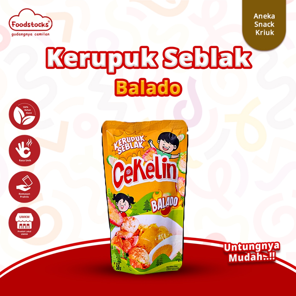 

Snack Cekelin Keripik Seblak Balado