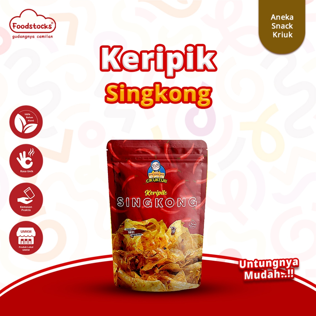 

CIKUKEUN - KERIPIK SINGKONG - Gurih Pedas Renyah