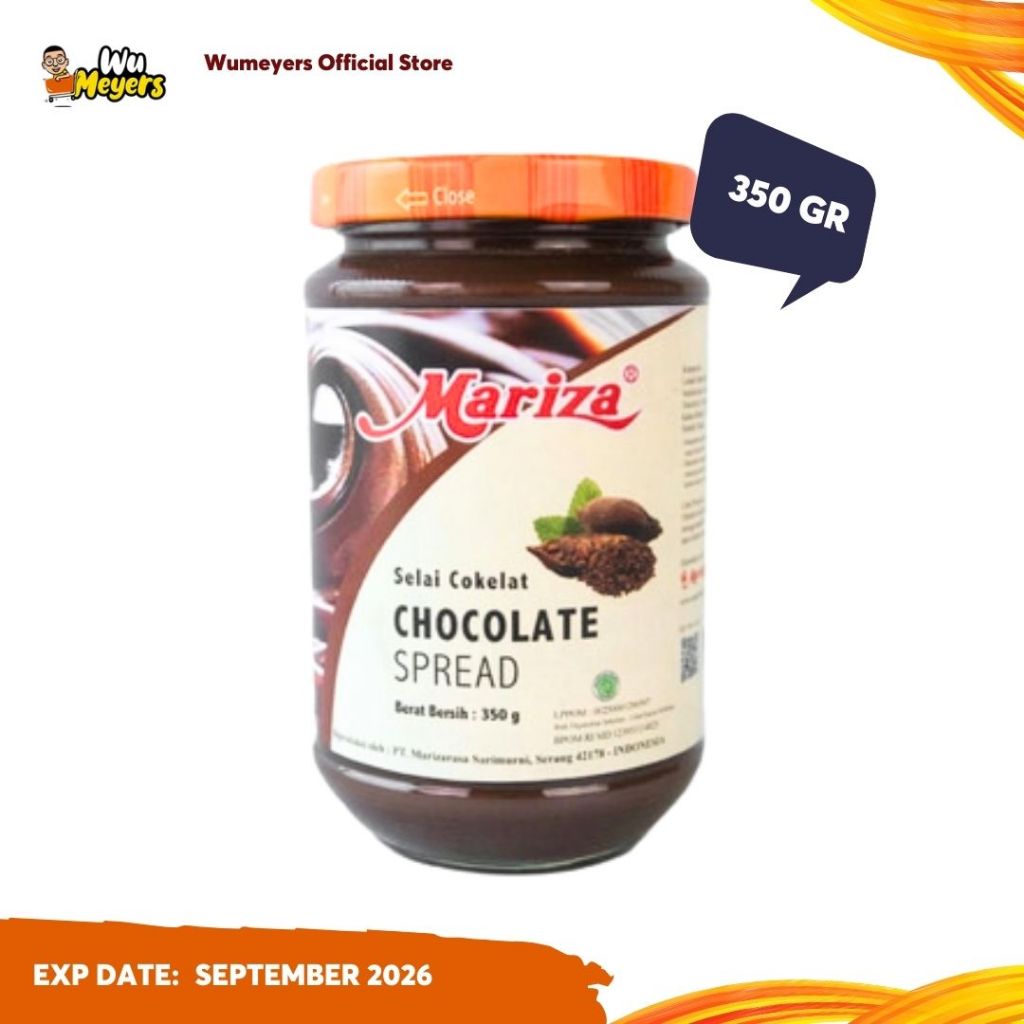 

Mariza Chocolate Jam - Selai Oles Coklat 350gr