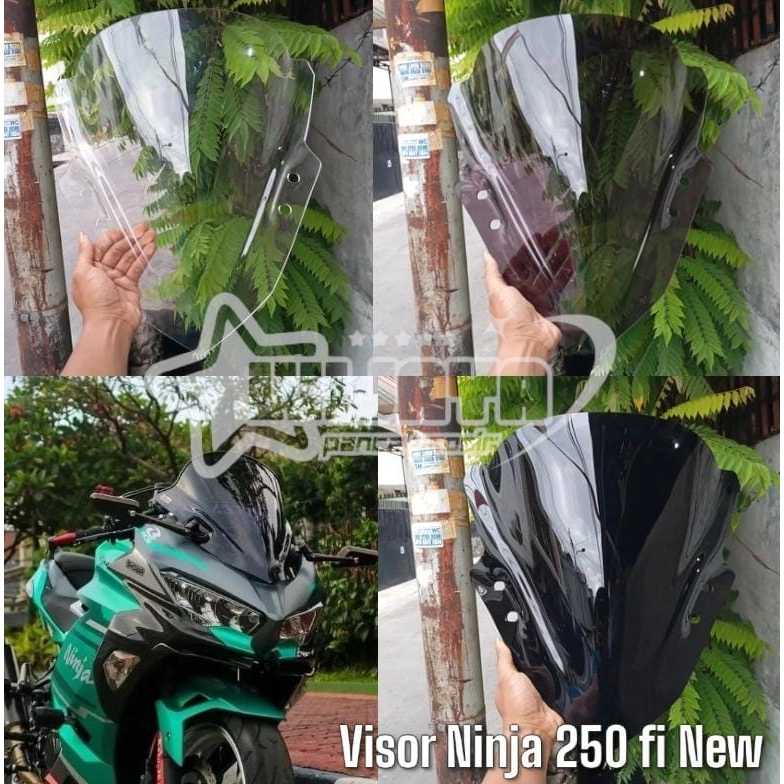 VISOR WINDSHIELD KAWASAKI NINJA 250 FI NEW 2018 2019 2020 2021 2022 VISOR NINJA 250 FI NEW STANDAR B