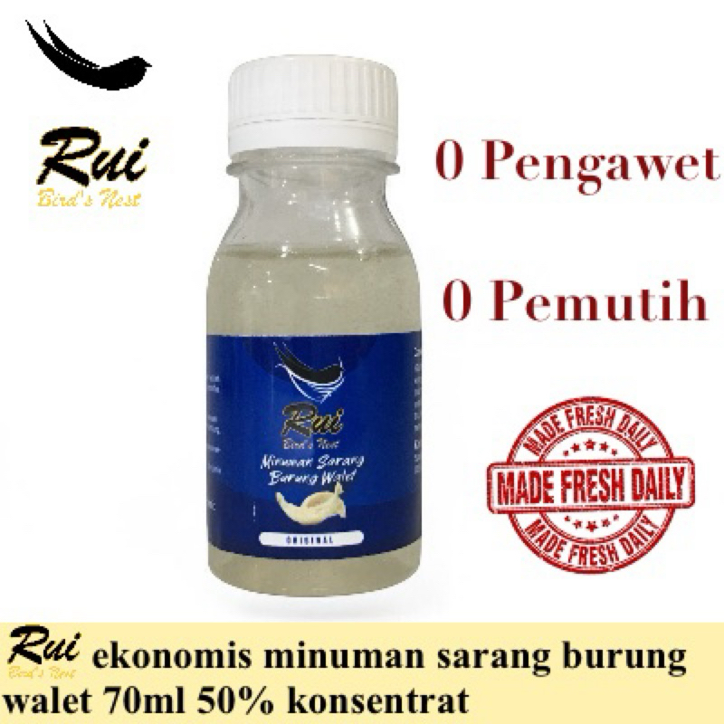 

Rui ekonomis minuman sarang burung walet 70ml