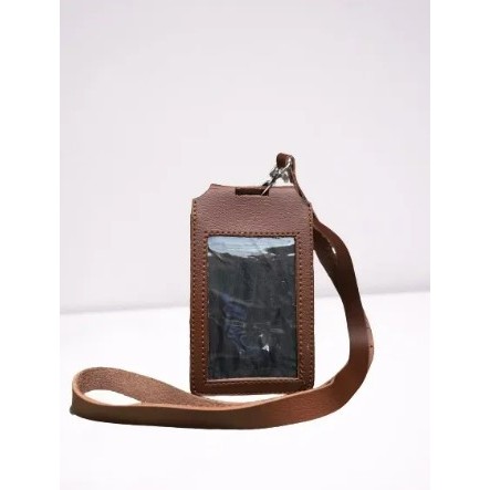 

Lanyard Id card HOLDER Bahan Kulit Grad A / Name Tag Karyawan