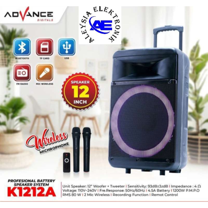Speaker advance k1212a (12inchi)