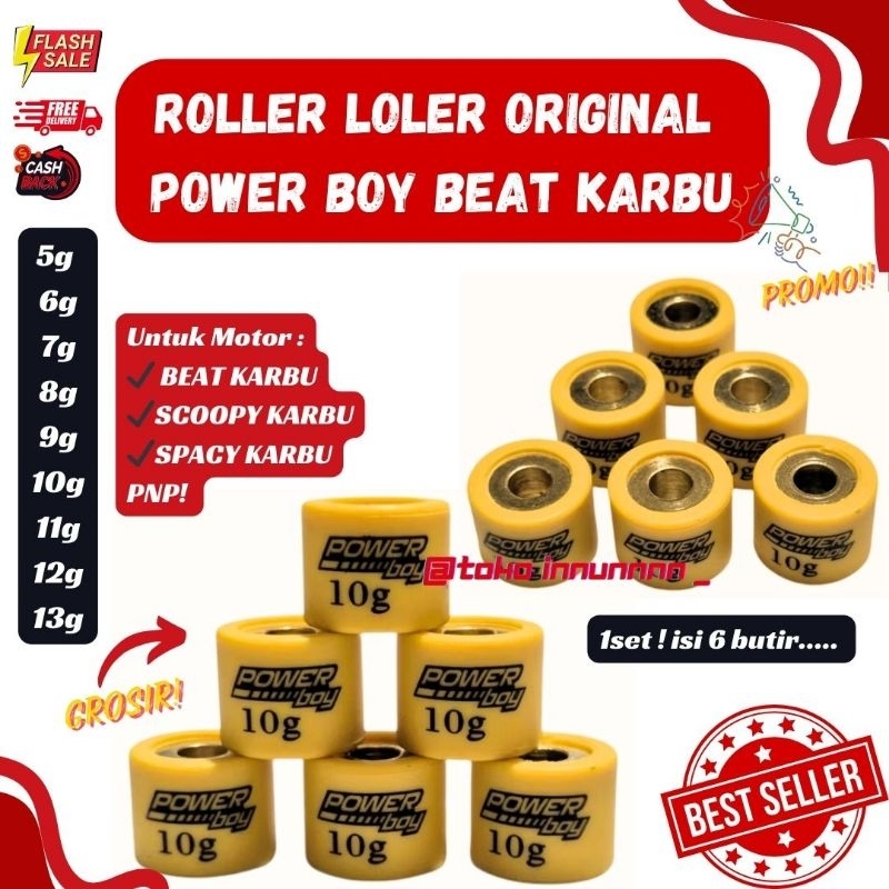 ROLLER ROLER LOLER RACING ( YELLOW BEAT KARBU) BEAT KARBU SCOOPY KARBU SPACE KARBU RACING PNP