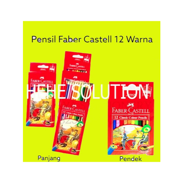 

Faber-Castell Pensil Warna Color Pencils Classic Color (12 Warna)