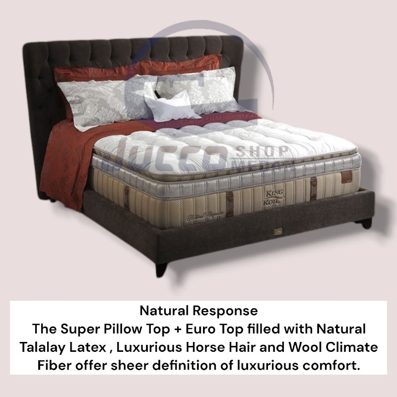 [ Jucco ] Springbed KING KOIL Natural Response Fullset Original size 180x200 - Springbed Kingkoil Me