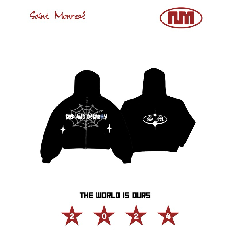 Seek and Destroy - Saint Monreal Zip Hoodie