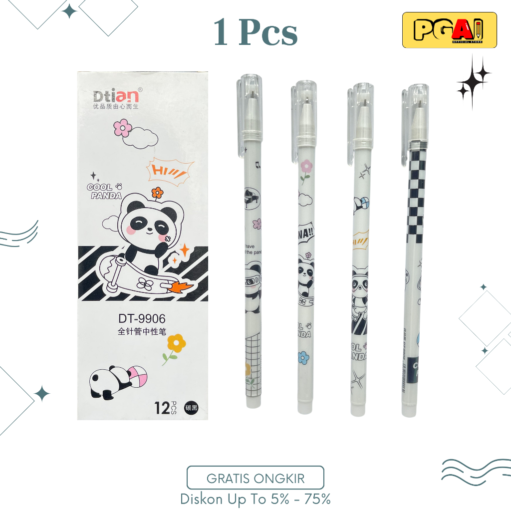 

(PGAI) BOLPOIN PULPEN DTIAN DT-9906 0.38 MM 1 PCS ALAT TULIS KANTOR STATIONERY