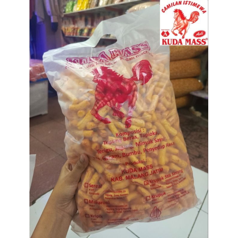 

KERUPUK STIK IKAN TONGKOL RASA BALADO ASLI PRODUK UD. KUDA MASS A MALANG