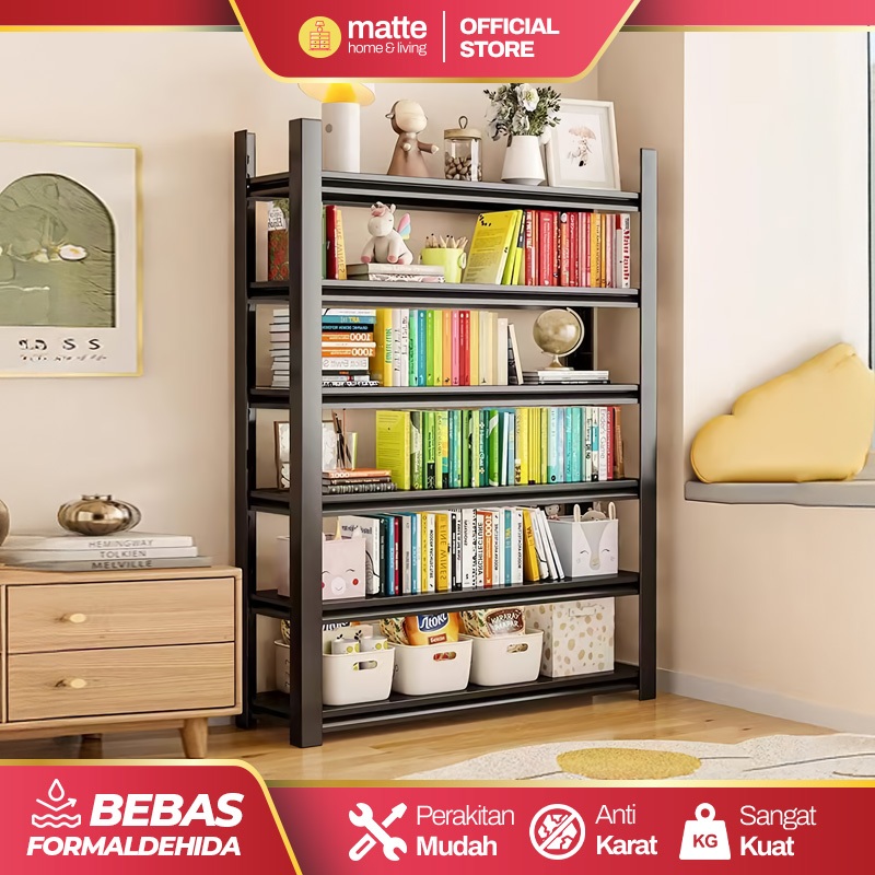 [Full Besi] Rak Buku Besi Rak Buku Besi Susun Rak Buku Besi Minimalis Rak Buku Perpustakaan