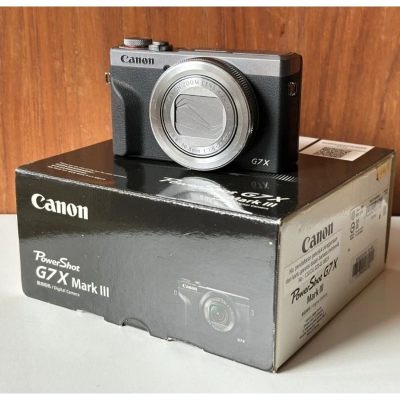 CANON G7X MARK III SILVER BEKAS SECOND