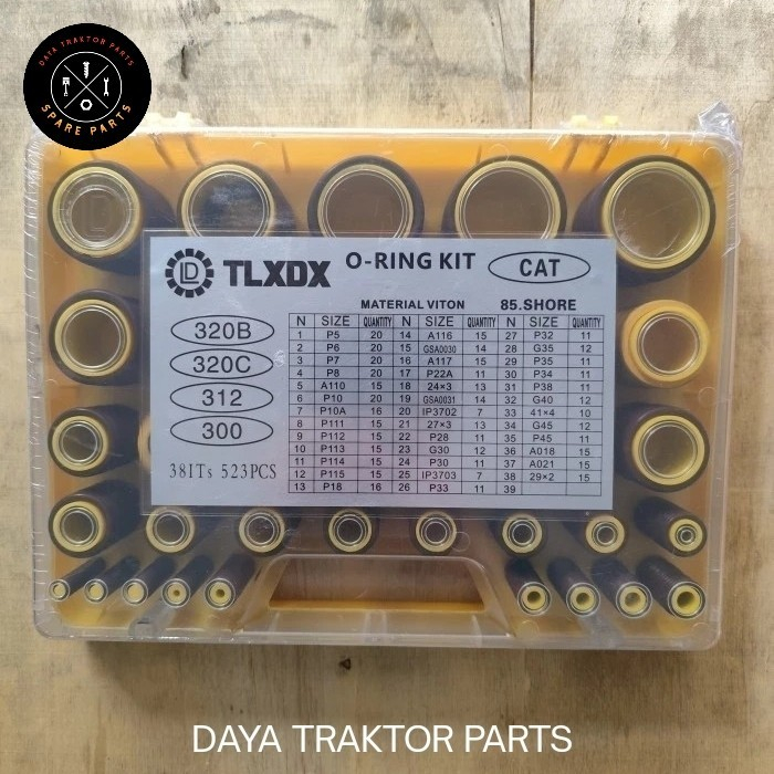 ORING BOX 305 E305.5E2 VIT O-RING KIT E305 E305.5E2 VIT ORING SET 305 E305.5E2 CAT FKM