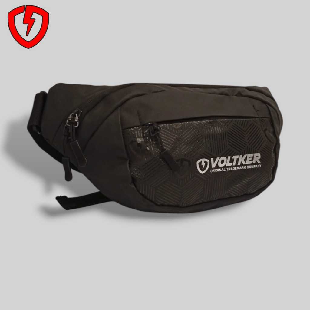 Waistbag/tas selempang/tas pinggang unisex/bahan BIMO WATERPROOF/design voltker v1 elegant/bisa cod