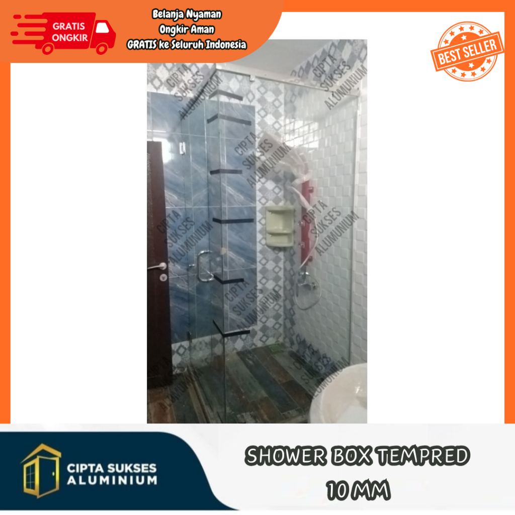 shower kamar mandi satu set box shower kamar mandi shower box kaca tempered 10 mm csa bergaransi