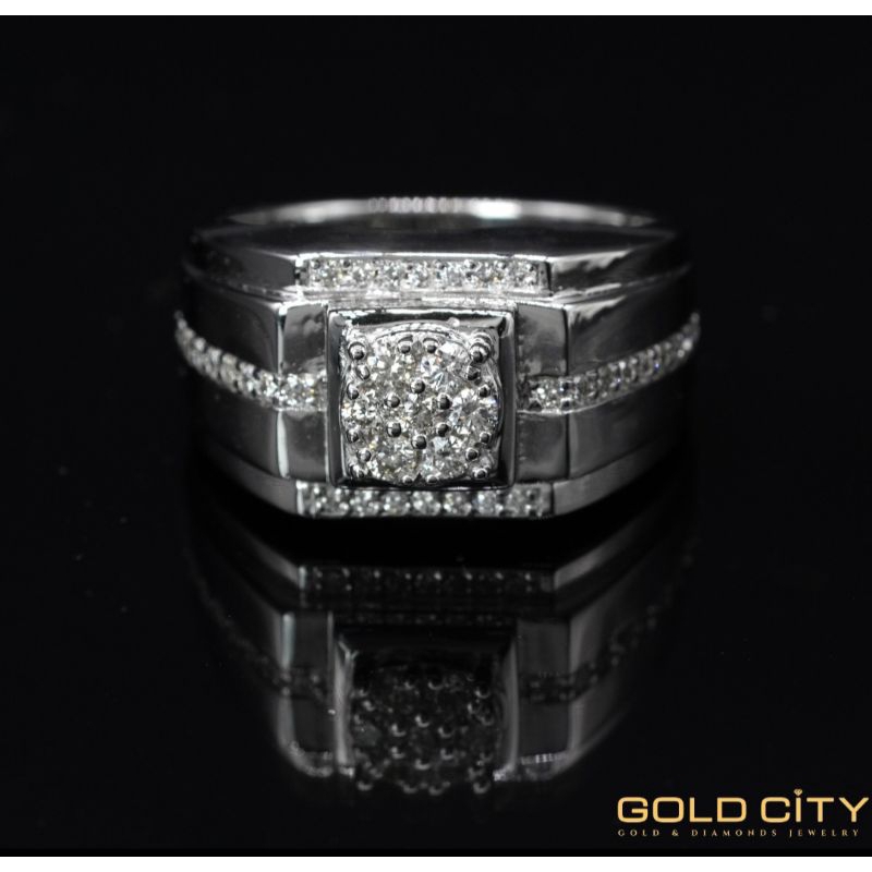 Kimfook Jewelry - Man Diamond Ring - GC10020013 Cincin Berlian Pria