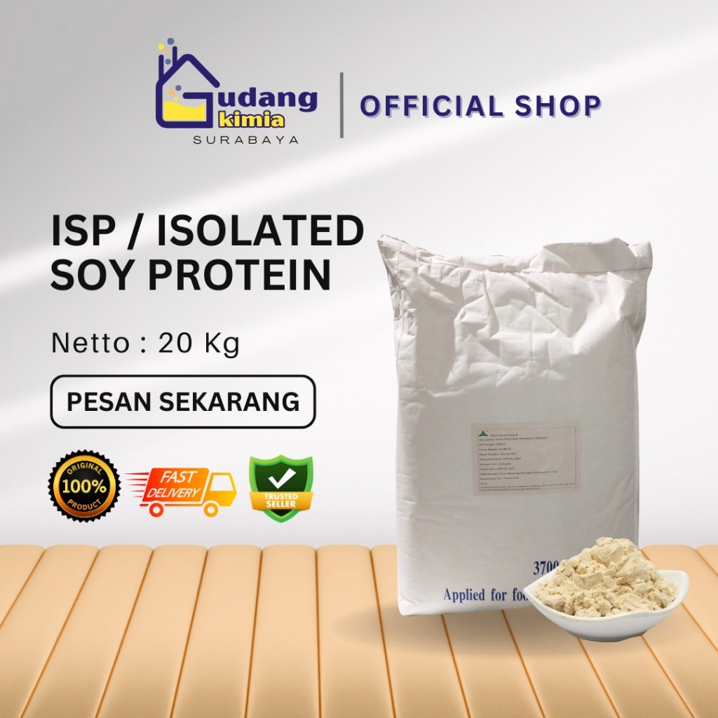 

ISP / Isolated Soy Protein / Pengenyal / Pengikat Lemak pada nugget, bakso 20 KG