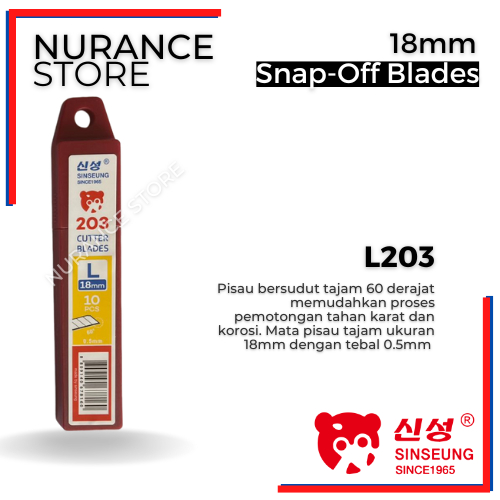 

SINSEUNG REFILL CUTTER L203 18 MM