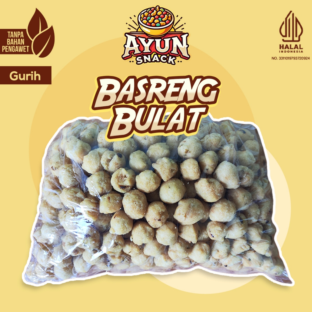 

Basreng 1Kg Basreng kiloan BASRENG DAUN JERUK BASRENG PEDAS AYUN SNACK - BULAT