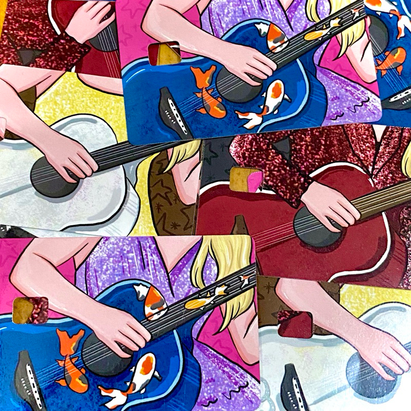 

Taylor Swift Guitar Card Sticker ★ Stiker Skin Kartu