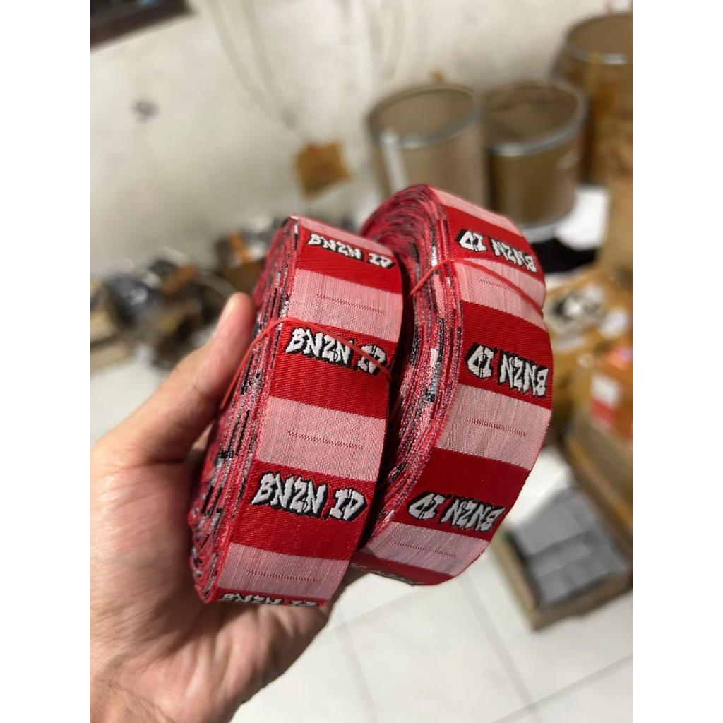 

Label woven premium / label merk / label rajut / label bordir 300lusin
