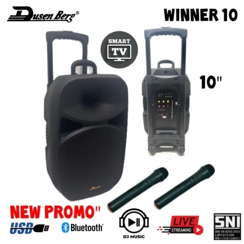 Speaker Portable 10 Inch Winner 10 Speaker Karaoke