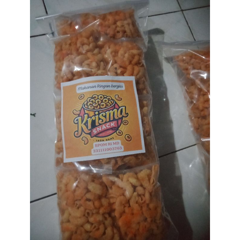 

MAKARONI KRIUK RASA BALADO, MAKANAN RINGAN BERGIZI